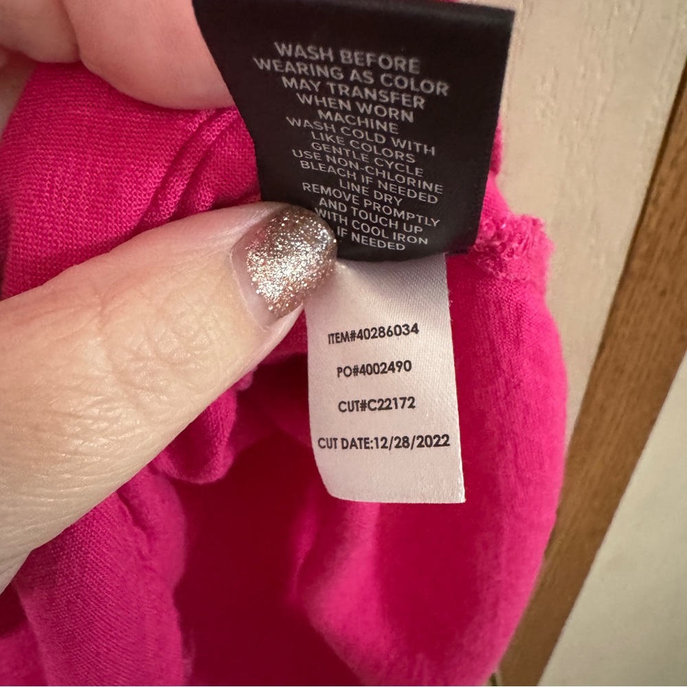 Torrid Linen Blend Sleeveless Top – Pink, Size 1 - Picture 5 of 6